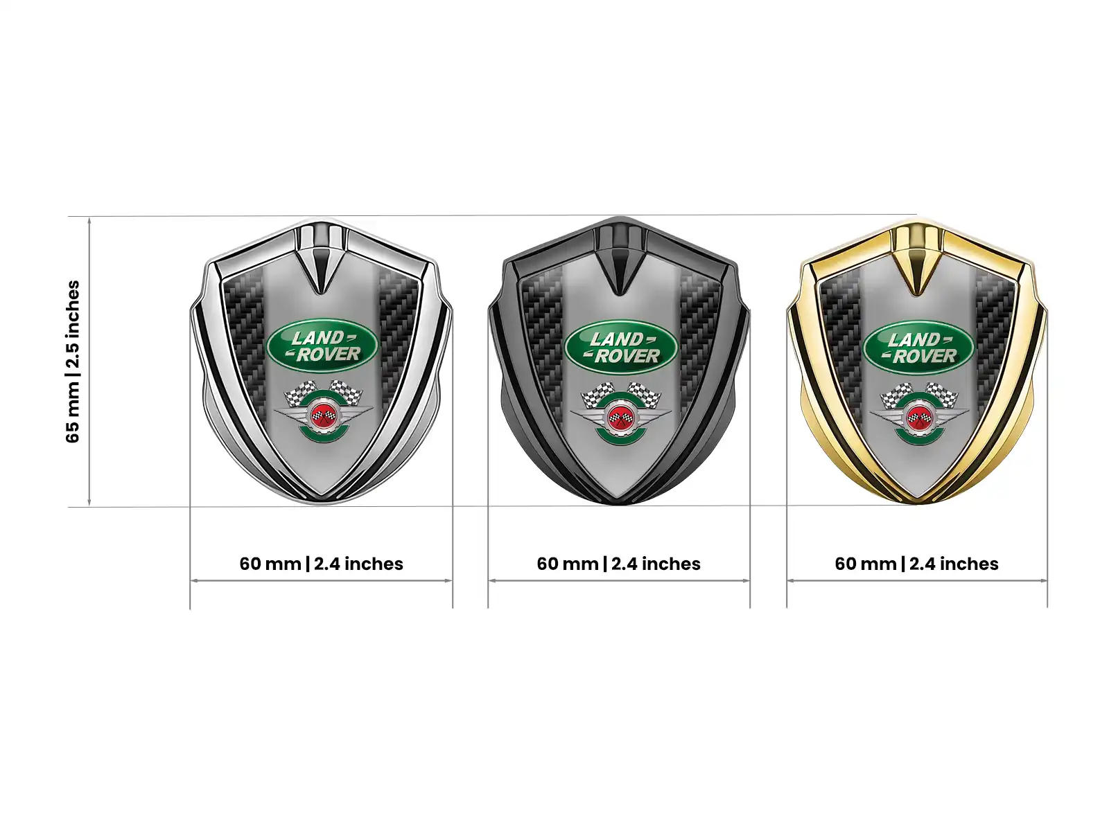 Land Rover Cupolato Emblema Badge Disegno Sportivo Alta Gamma